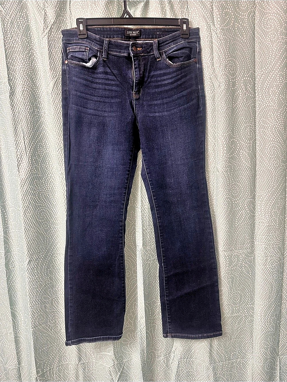 Judy Blue Mid Rise Dark Wash Bootcut Denim Jeans Blue 15/32